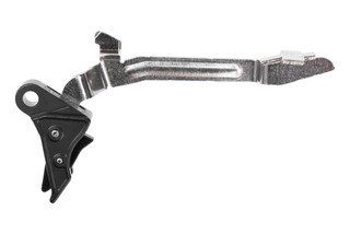 Overwatch Precision GLOCK Gen 5 19X/G45 TAC Trigger has a flat faced trigger shoe